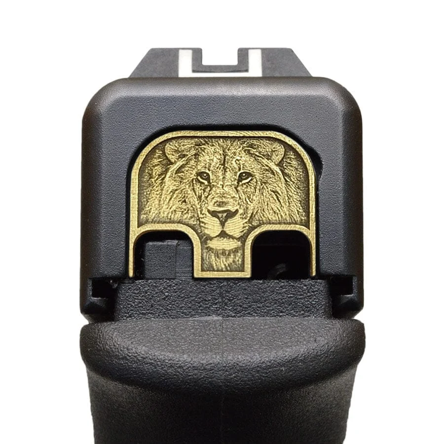 Lion's Head 3D Slide Back Plate
