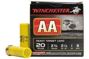 Winchester AA Heavy Target Load 20 Gauge 2.75'' 1 oz #8 Shot