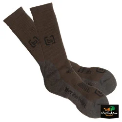 BANDED BASE HEAVYWEIGHT CALF LENGTH MERINO WOOL SOCKS