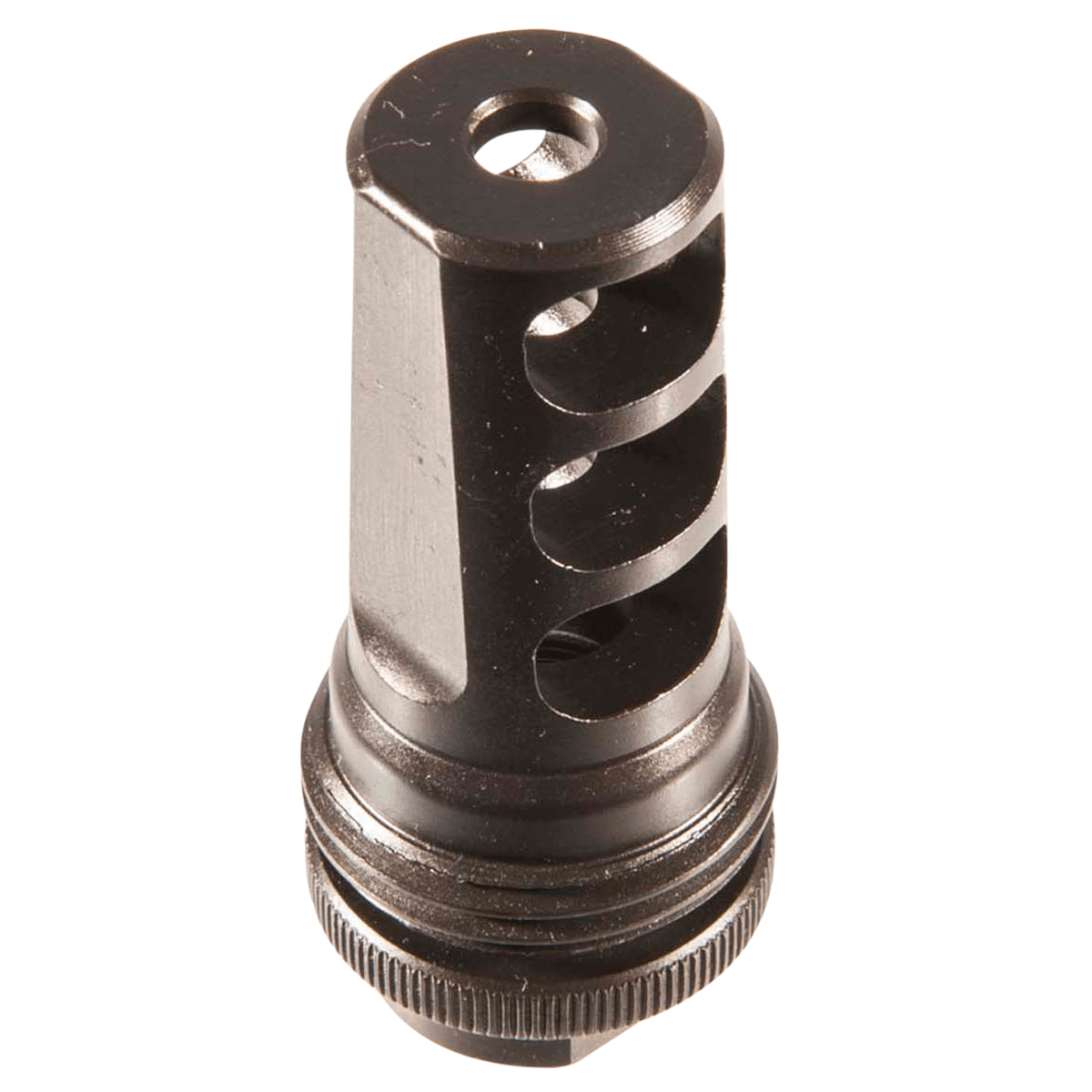 SilencerCo AC142 ASR Muzzle Brake Black Steel with 1/2"-28 tpi Threads for 5.56x45mm NATO