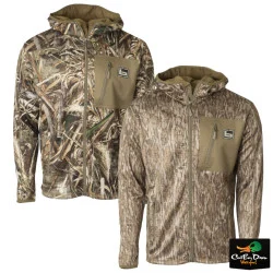 BANDED GEAR HOODED FULL ZIP MID LAYER FLEECE JACKET