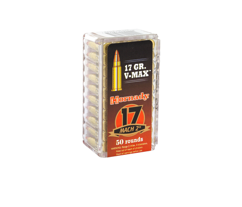 Hornady: 17 HM2 17 gr V-Max Ammunition, 50/Box