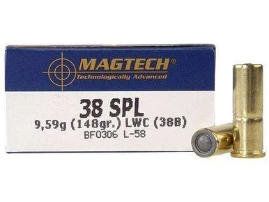 Magtech .38 Special 148gr LWC Ammo