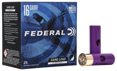 Federal Game Load Upland Hi-Brass 16 Gauge 2 3/4" 1 1/8 oz #4 Shot