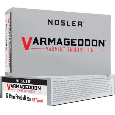 Nosler .17 Remington Fireball Varmageddon 20gr PolyTip Ammo