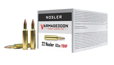 Nosler .22 Nosler Varmageddon 62gr FBHP Ammo