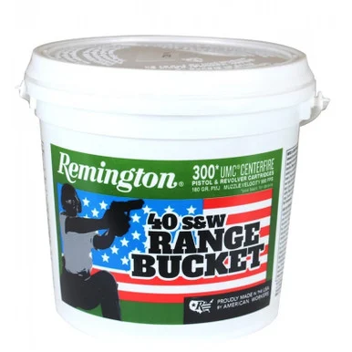 Remington Range Bucket UMC Pistol Ammo 40 S&W 180 gr. FMJ
