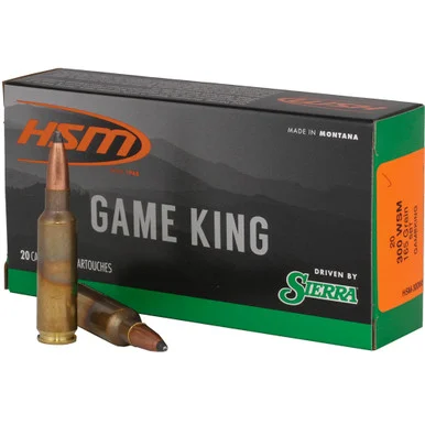 HSM .300 WSM Game King 165gr JSP Ammo