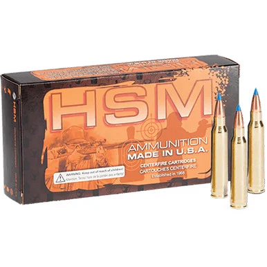 HSM .22-250 Remington Varmint 40gr PolyTip Ammo