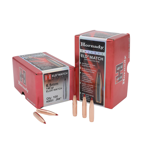 Hornady 26331: 6.5mm (.264) 140 ELD Match - 100 ct.