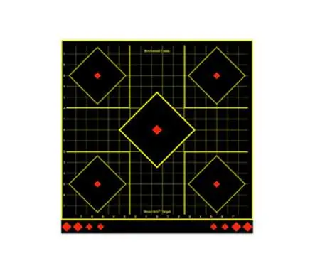 Birchwood Casey 34177 Shoot-N-C Sight-In Diamond Paper Target 17.75" 100 Per Pack