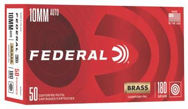 Federal 10mm Auto Champion Training 180gr FMJ Ammo