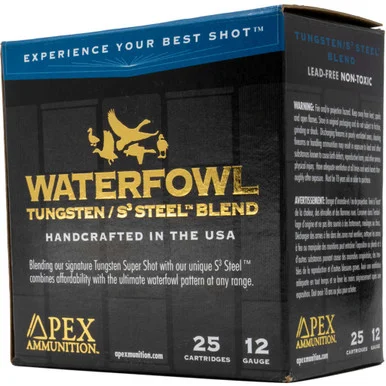 Apex Waterfowl TSS/S3 Steel Blend 12 Gauge 3 in 1-5/16 oz #4 / 7.5