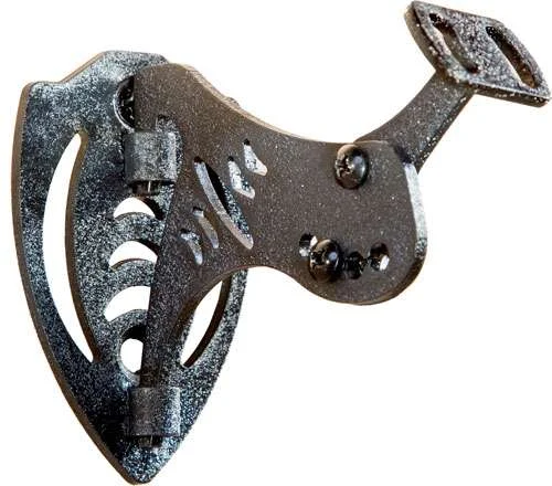 Skullhooker SKHBBASSYBLK Bone BracketSmall/Mid-Size Game Black Steel