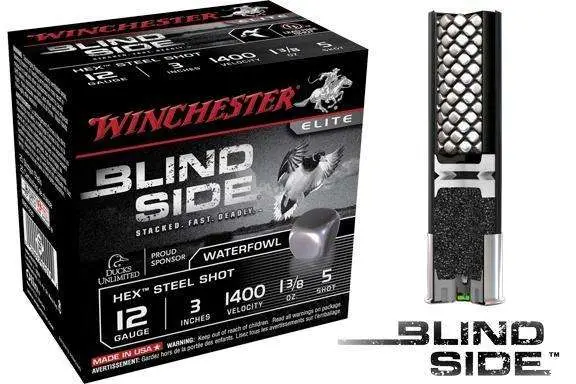 Winchester Ammo SBS1235 Blindside12 Gauge 3" 5 Shot 25 Bx/ 10 Cs