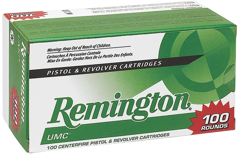 Remington UMC 9mm Luger, 115gr JHP - 100RD