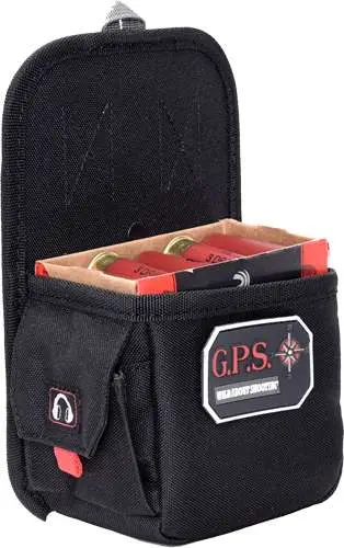 G*Outdoors GPS-575BCB Single Shotshell Box Carrier 600D Polyester Black 1 Box of 12 or 20 GA Shells