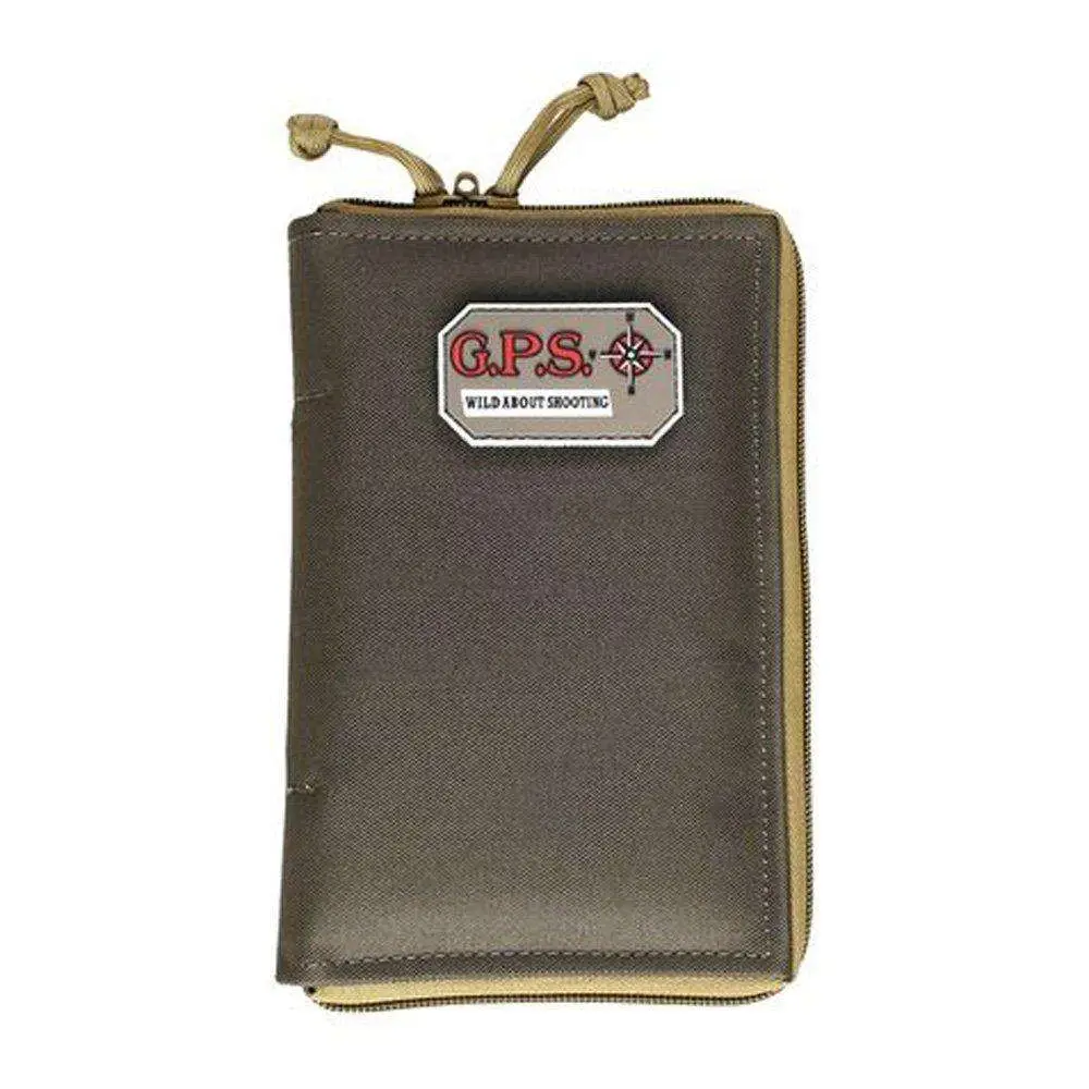 G*Outdoors GPS-865PSRK Pistol Sleevewith Locking Zipper 1 Handgun Rifle Green w/Khaki Trim Medium