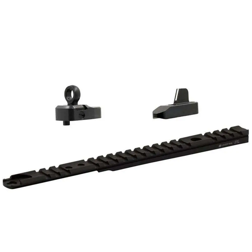 XS Sights ML10045 Lever Rail Ghost Ring WSMarlin 1894 1-Piece Black Anodized