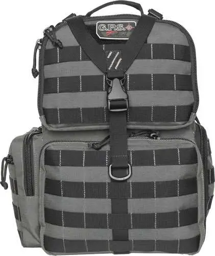 G*Outdoors GPS-T1612BPG Tactical Range BackpackGray 1000D Nylon 3 Handguns