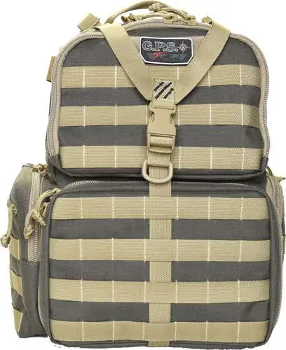G*Outdoors GPS-T1612BPR Tactical Range BackpackRifle Green/Khaki 1000D Nylon 3 Handguns