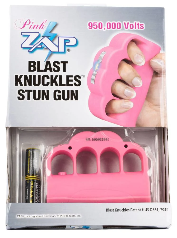 PSP ZAPBK950PK Zap Blast Knuckles 950,000 Close Contact Pink Rubber