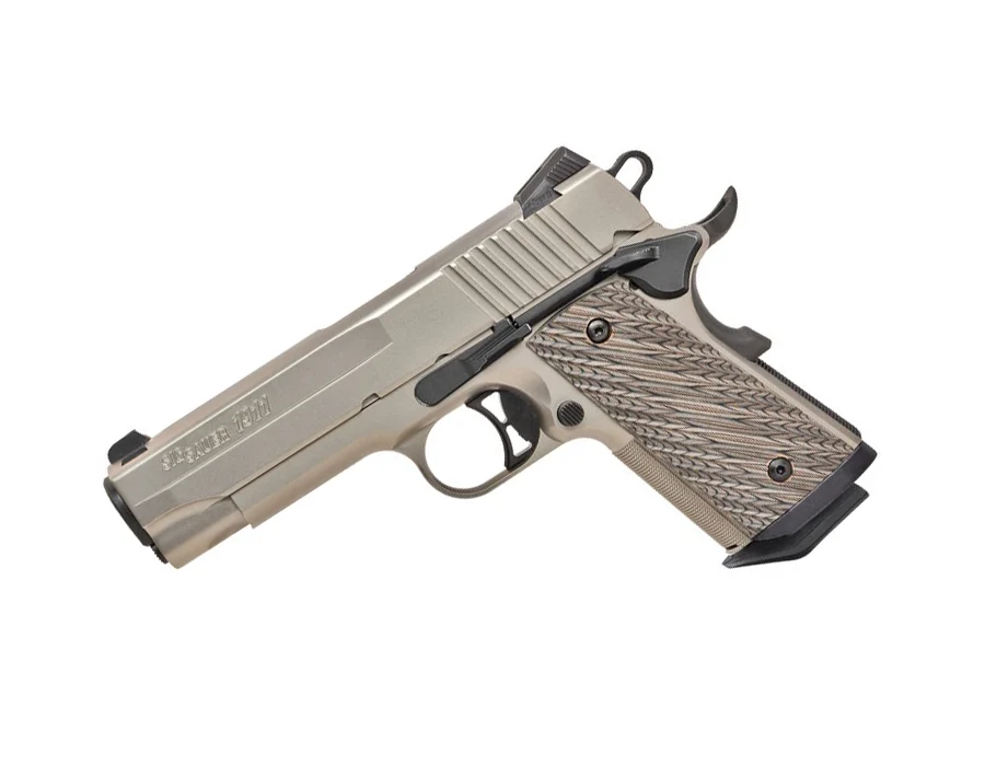 Sig Sauer 1911 Compact, Nickel, .45ACP, Night Sights