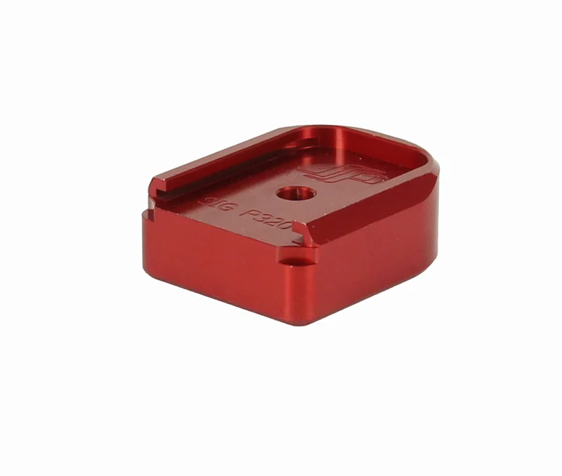 Springer Precision Sig P320 EZ .375" Base Pad - Round Hole - Red