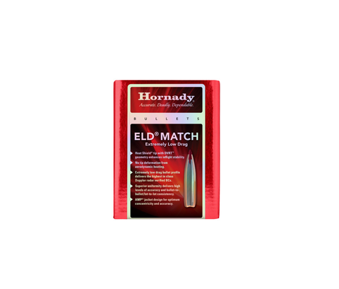 Hornady: 6.5MM, .264, 147gr, ELD MATCH, (1-8"), 500/Box
