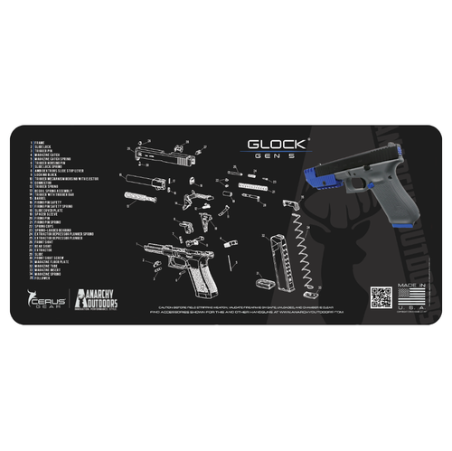 Anarchy Outdoors Cleaning Mat For Glock Pistols