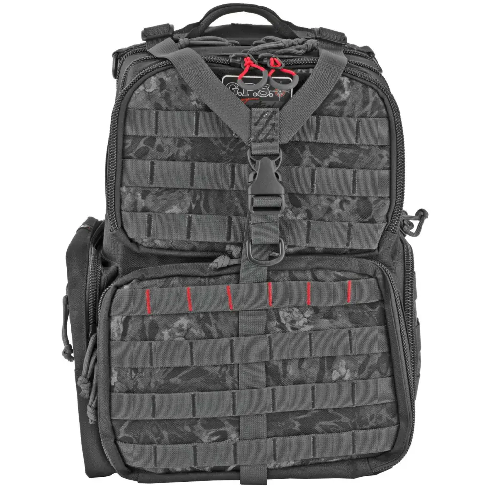 G*Outdoors GPS-T1612BPP Tactical Range BackpackPRYM1 Blackout 1000D Nylon 3 Handguns