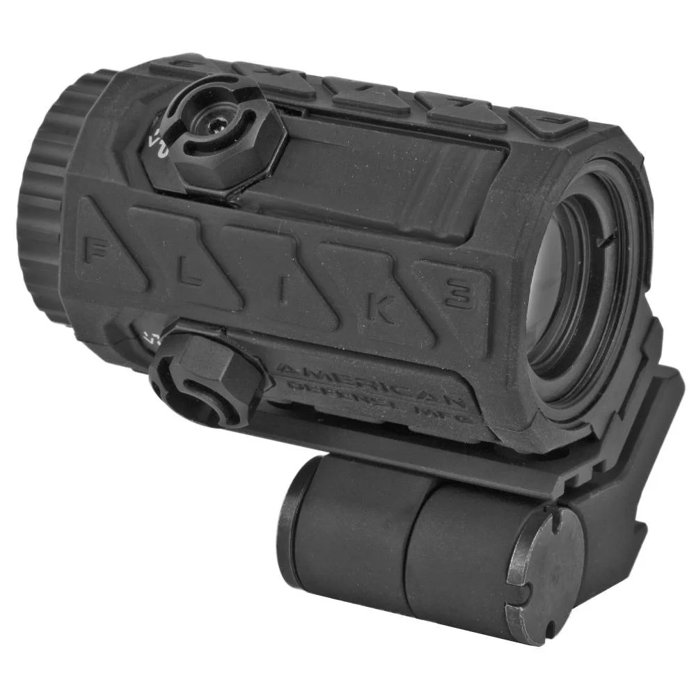 AMERICAN DEFENSE MFG FLIK3X Flik 3with QD Mount 3x 20mm Black