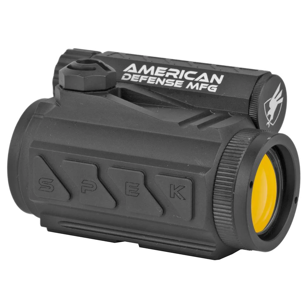 AMERICAN DEFENSE MFG RDT1CO Spek T1 with Co-Witness Mount 1x 20mm 2 MOA Red Dot Black Titanium Lever