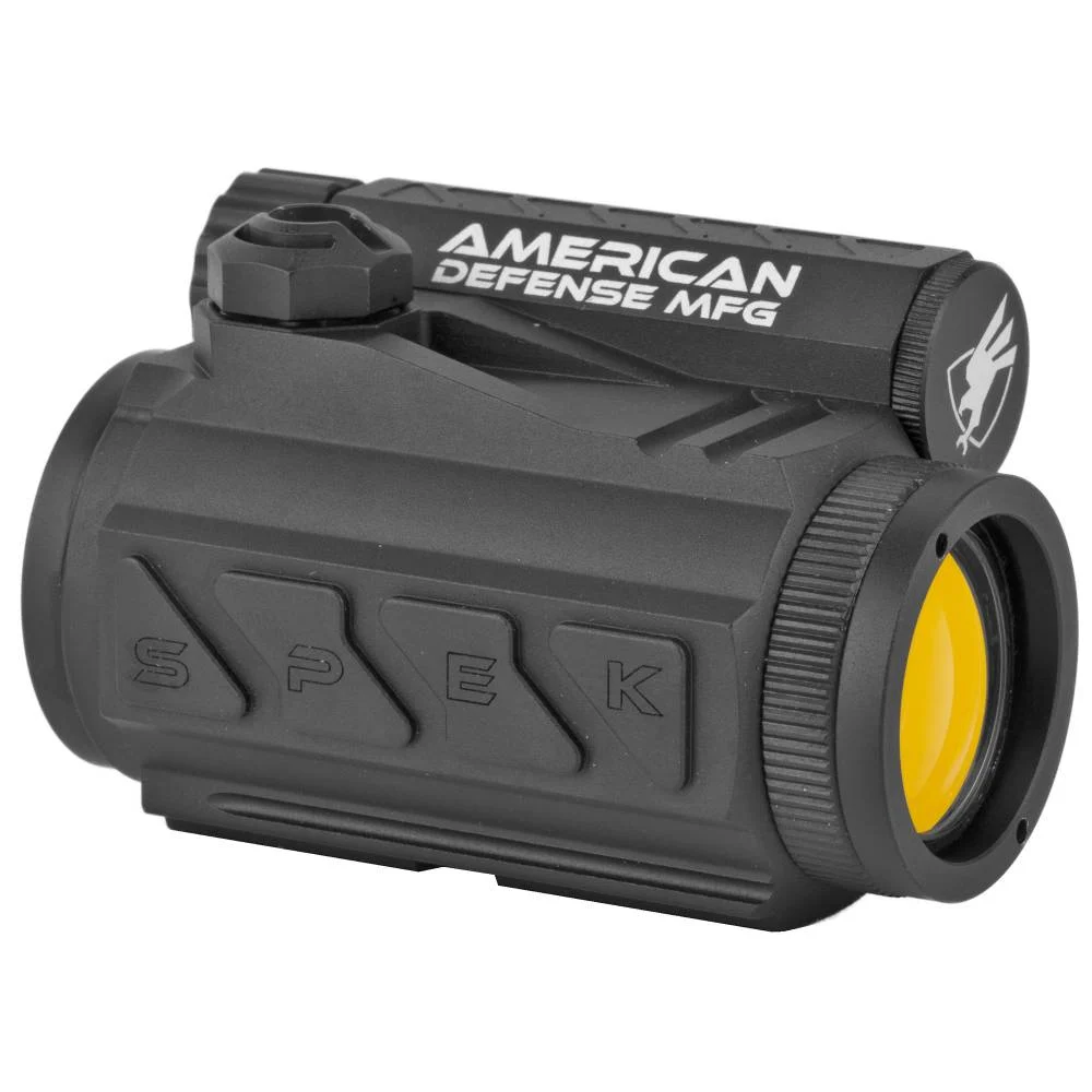 AMERICAN DEFENSE MFG RDT1LT Spek T1 with Lower Third Co-Witness Mount 1x 20mm 2 MOA Red Dot Black Titanium Lever
