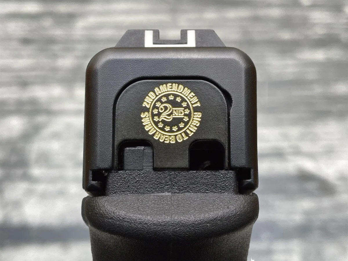 Milspin 2nd Amendment Right To Bear Arms Slide Back Plate