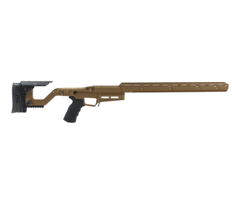 Accuracy International: AT-X AICS, Remington 700 SA, Long Upper Chassis, M-LOK,Dark Earth