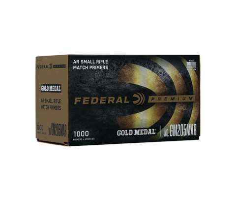 Federal: Gold Medal, AR Centerfire Primer, .205 Small Rifle AR Match, 1000/Box
