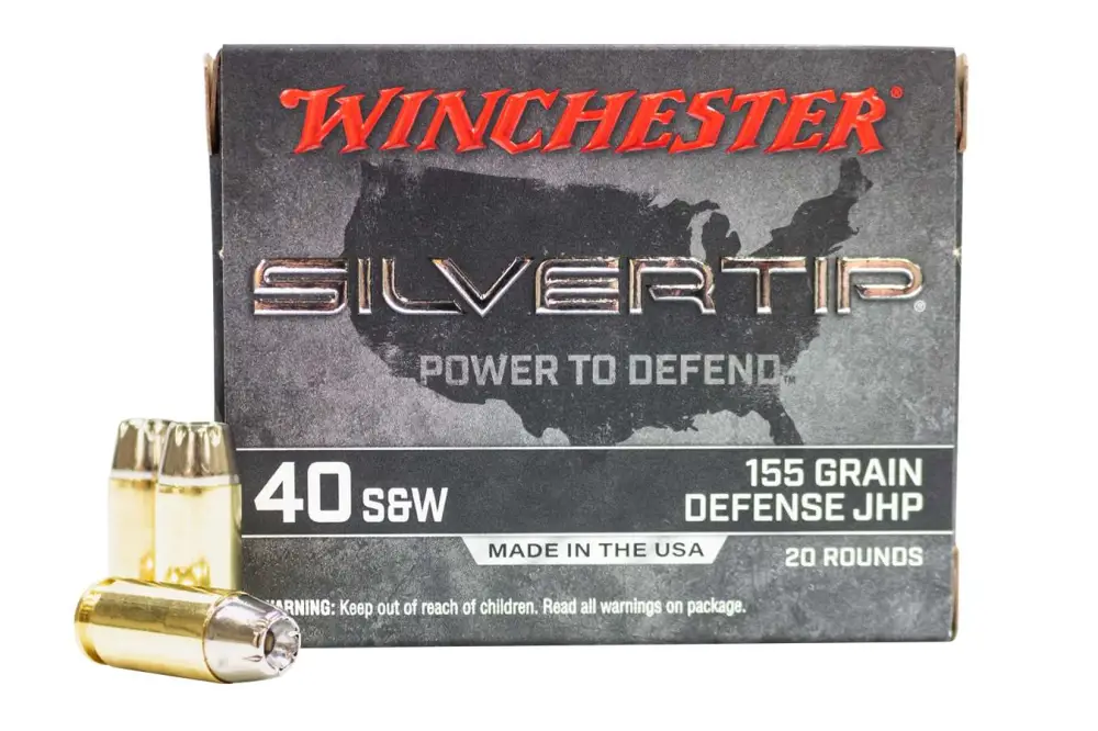 Winchester Ammo W40SWST Super-X40 S&W 155 gr Silvertip Hollow Point 20 Bx/ 10 Cs