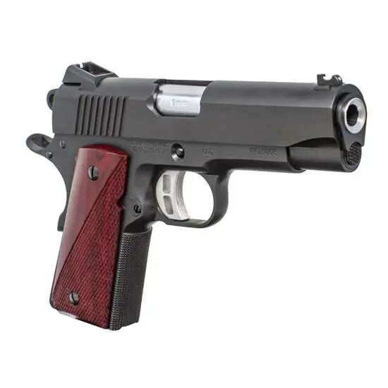 Fusion Firearms 1911CCO45 Freedom CCO .45 ACP 7+1 Pistol Black Oxide, Cocobolo Grips