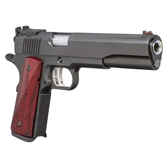 Fusion Firearms 1911LSBASE10 Freedom Longslide 10MM Auto 8+1 Pistol Black Oxide, Cocobolo Grip, Match Sights, Extra Magazine