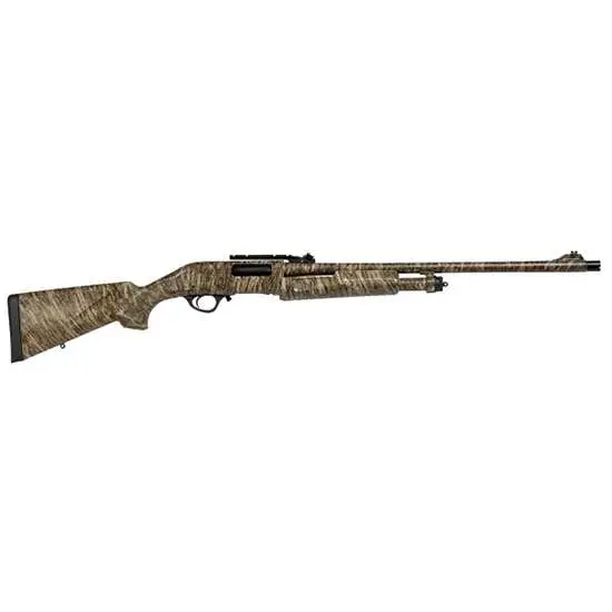 Escort HEFH1224TRBL Field Hunter Pump 12 GA 4+1 Shotgun, Mossy Oak Bottomland, Fiber Optic Sights, Includes Choke Tubes
