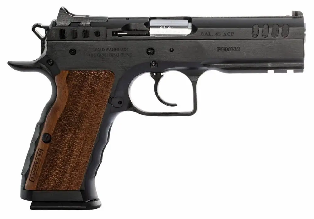 Italian Firearms Group TF-STOCKI-45 Stock I .45 ACP 10+1 SA/DA Black Steel Slide Wood Grip