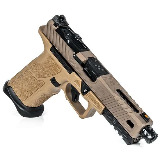 ZEV OZ9STDFDEBTH OZ9 Standard 9mm Luger 15+1 Flat Dark Earth Shorty Polymer Grip Threaded