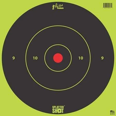 Pro Shot Splatter Shot 12" Green Bullseye Target - 5 Pack