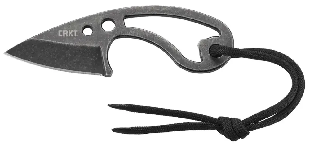 Columbia River 2716 OwletPlain Black Stonewashed 8Cr13MoV SS Stonewashed Stainless Steel Handle Fixed