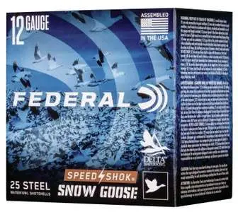 Federal WF142SG2 Speed-Shok Snow Goose 12 Gauge 3" 1 1/4 oz 2 Shot 25 Bx/ 10 Cs