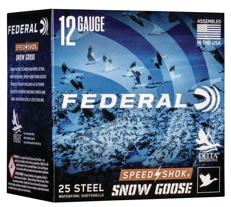 Federal WF142SGBB Speed-Shok Snow Goose 12 Gauge 3" 1 1/4 oz BB Shot 25 Bx/ 10 Cs