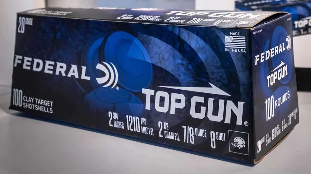 Federal TG201008 Top Gun20 Gauge 2.75" 7/8 oz 8 Shot 100 Bx/ 2 Cs