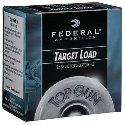 Federal TGSH128 Top Gun12 Gauge 2.75" 1 oz 8 Shot 25 Bx/ 10 Cs