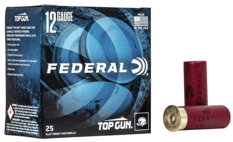 Federal TGL12C8 Top Gun12 Gauge 2.75" 1 1/8 oz 8 Shot 25 Bx/ 10 Cs